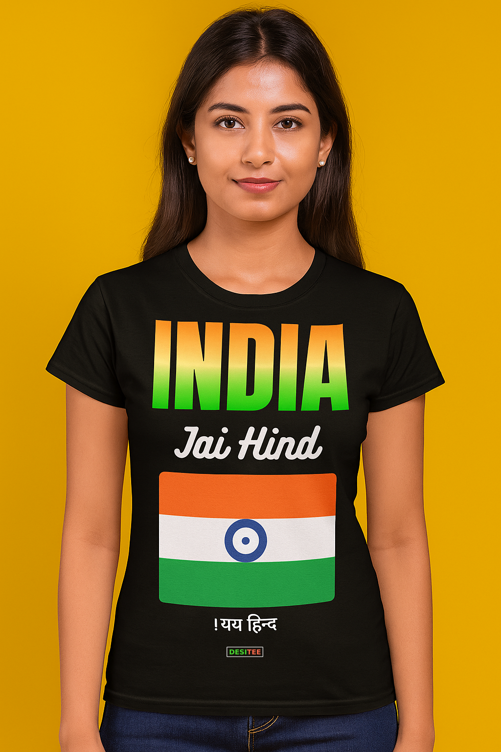 Jai Hind Unity Tee For Men And Women